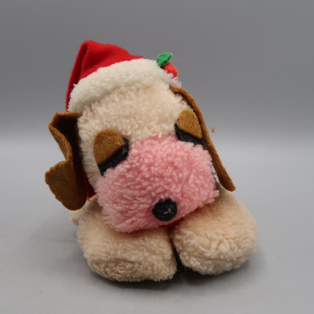 Vintage Wallace Berrie & Co Cream‎ Puff Mini Plush Puppy Dog